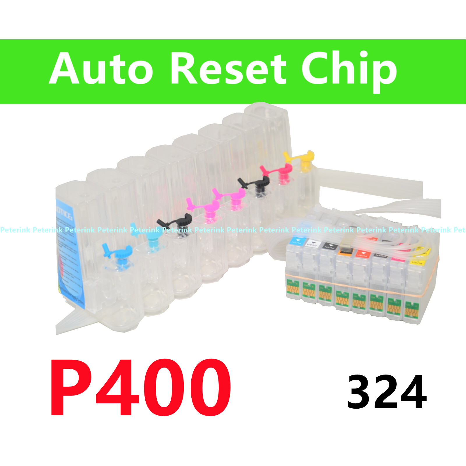 Refillable Empty Cis ciss ink system for SC P400 Printer T324 324 cartridge