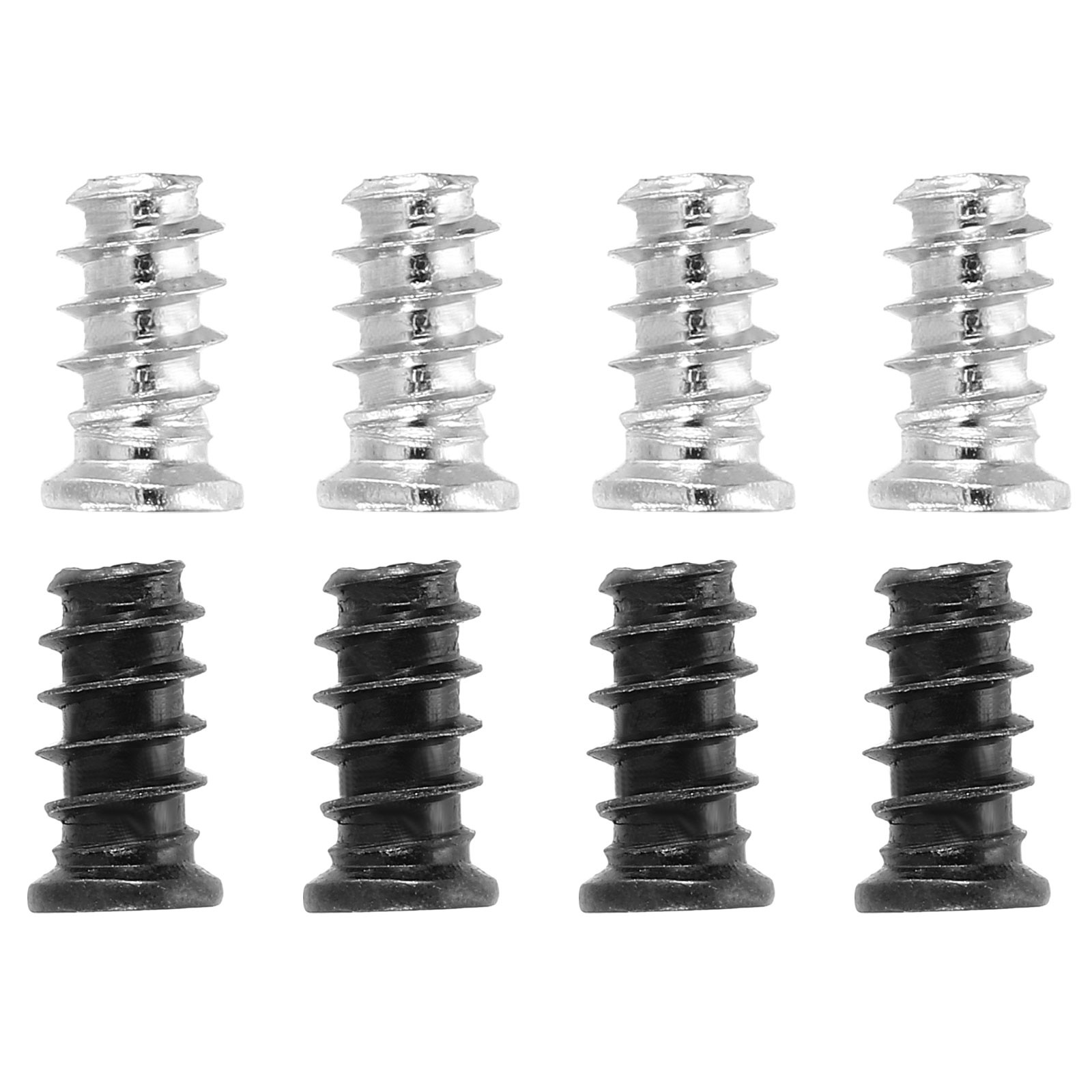 100Pcs M5 x 10mm Phillips Head Computer Case Fan Screws Kit Silver/Black