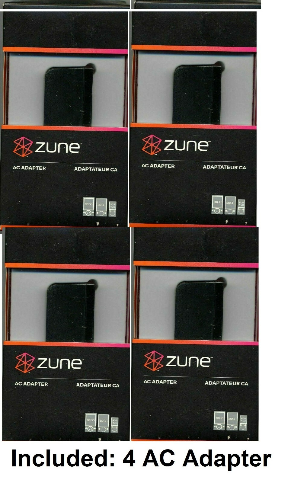 4 PKs Genuine Microsoft Zune AC /USB-C Charger JEA-00001-Android, iPhone & Other