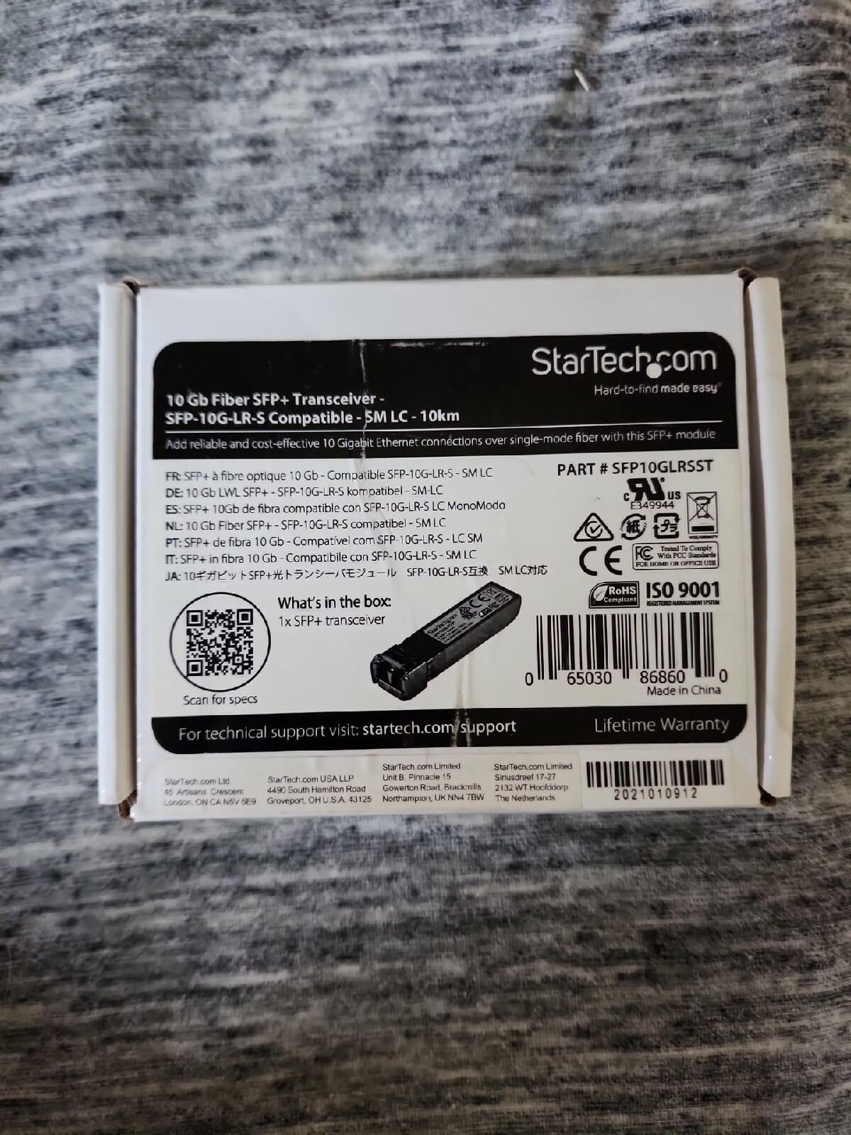 Startech Cisco SFP-10G-LR-S Comp. SFP+ Module - 10GBASE-LR - 10GE Gigabit Ethern