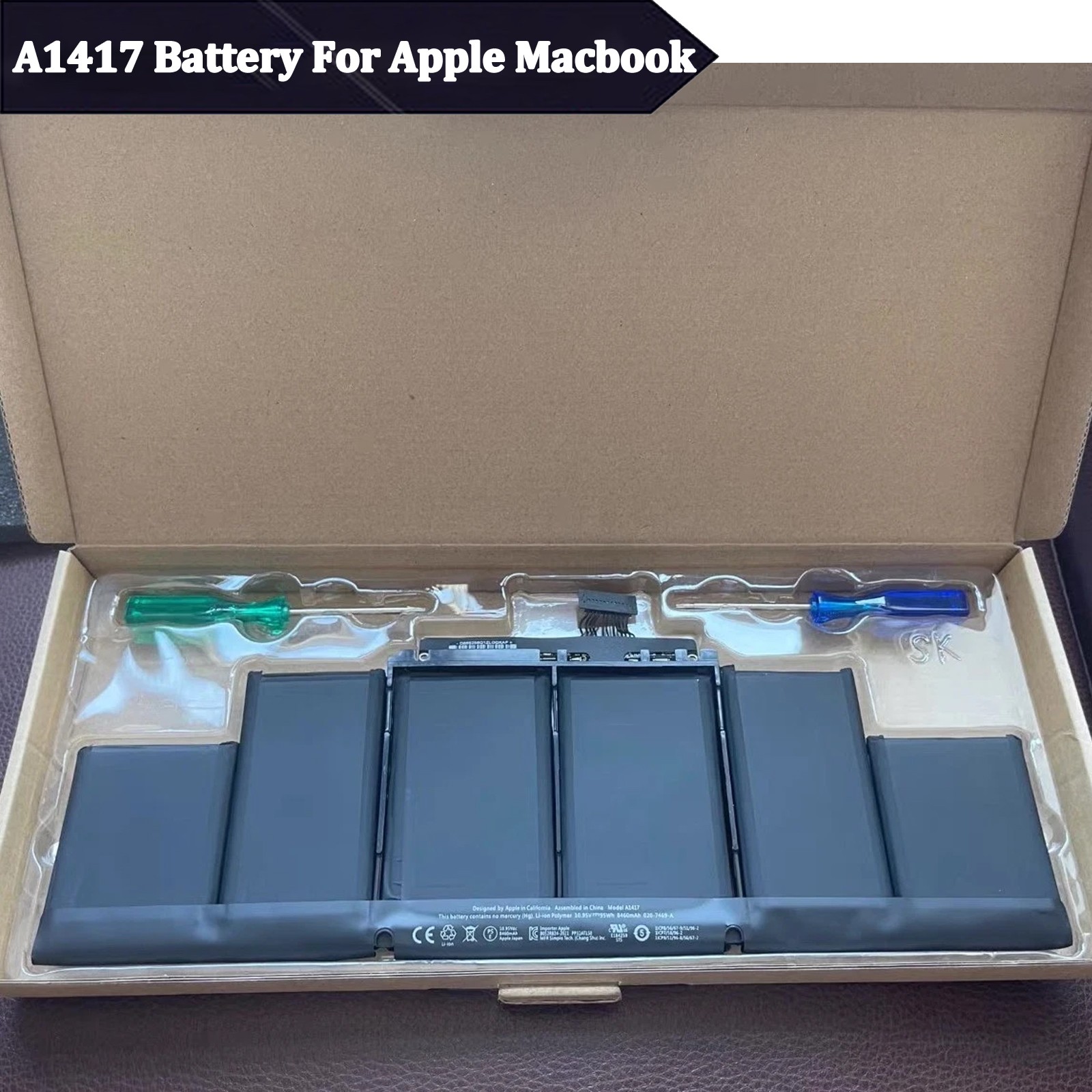 Genuine OEM A1417 Battery For Apple Macbook Pro 15" Retina A1398 2012 2013 New