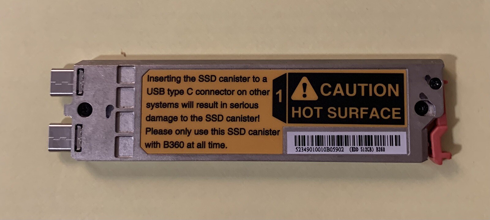 GETAC X600 512GB M.2 SSD WITH CANISTER
