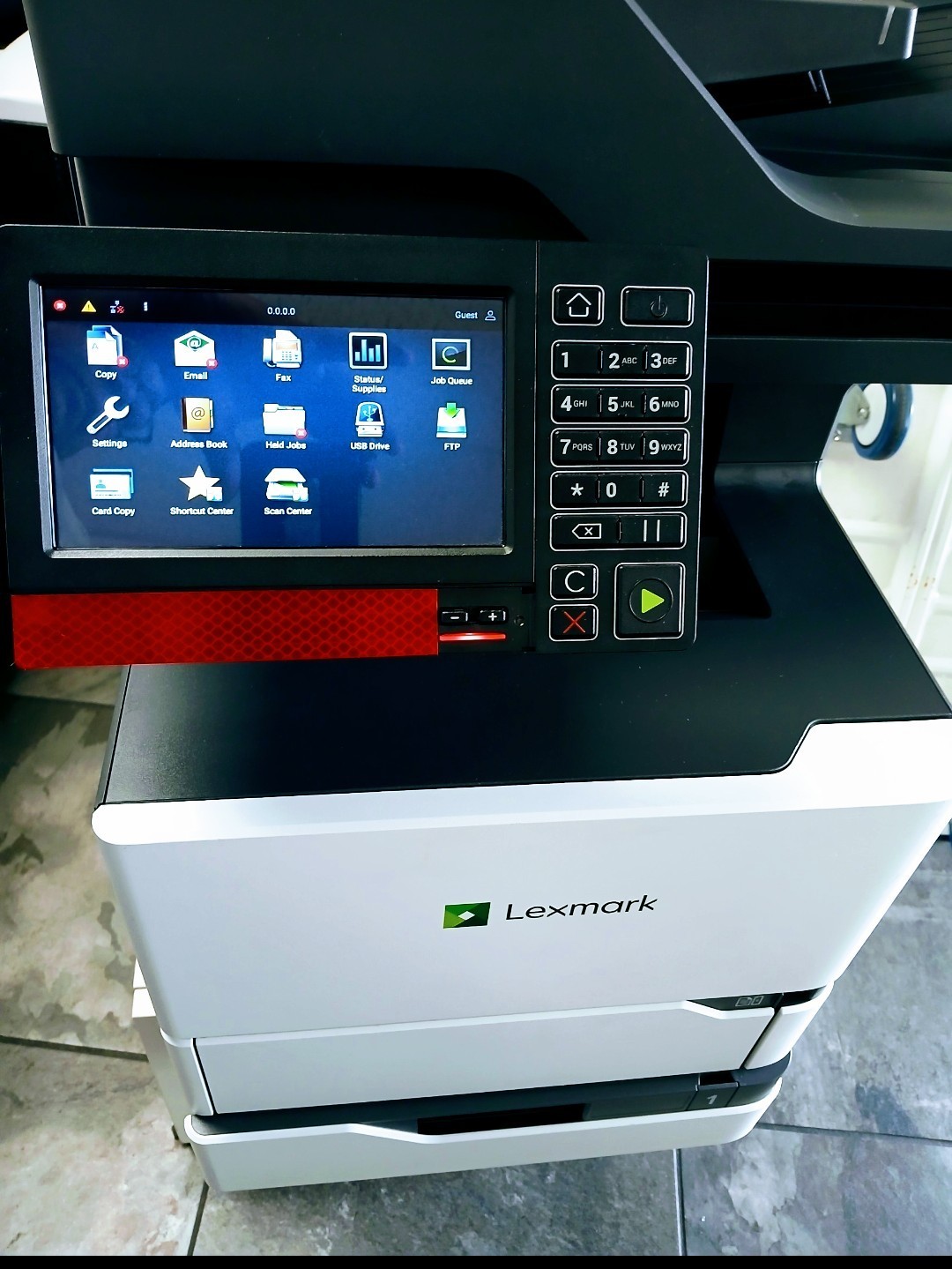 Lexmark XM5365 Control Panel Display -Tested Works Great-