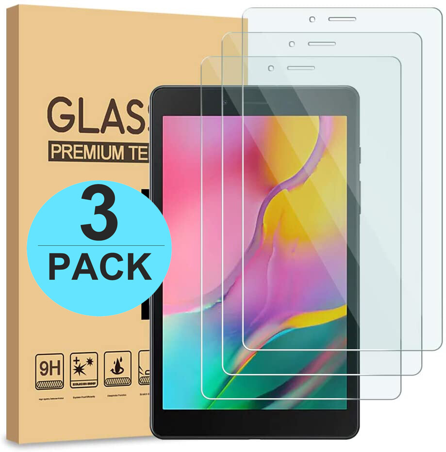 3-Pack Tempered Glass Screen Protector for Samsung Galaxy Tab A 8.0 T290/T295