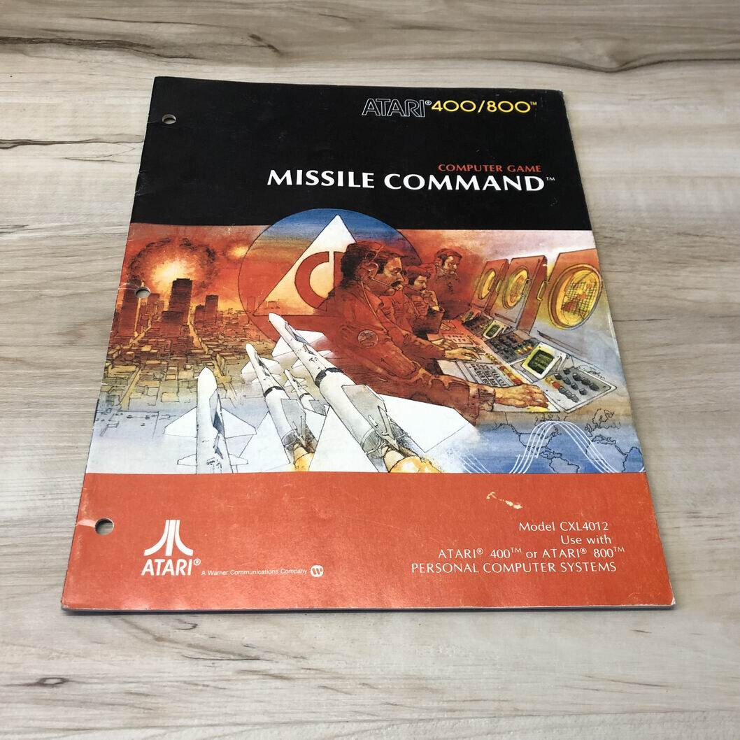 MISSILE COMMAND : Original ATARI 400/800 Computer Game Manual