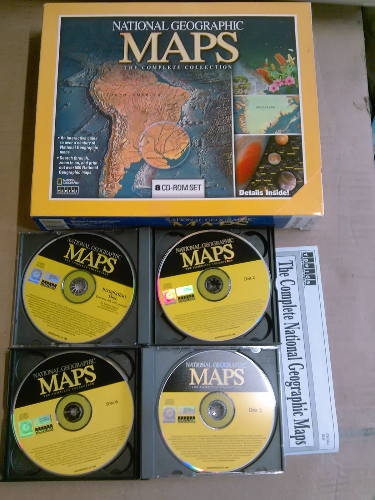 National Geographic Maps: The Complete Collection 8 CD-ROM Set 2001 mars earth