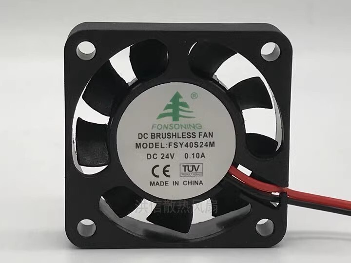 FONSONING FSY40S24M 4010 DC24V 0.10A 4CM 2-wire silent cooling fan