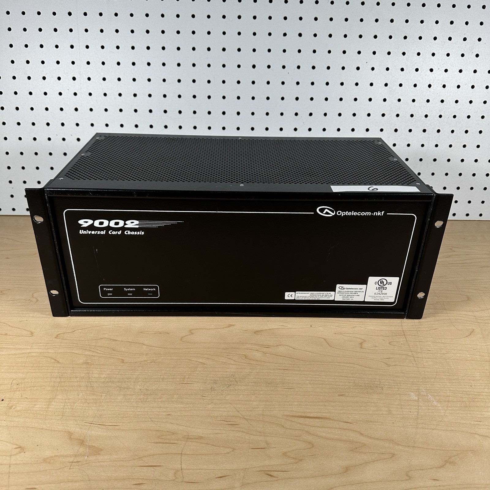 Optelecom-nkf 9002 Universal Card Chassis w/ 10 pcs Video, Audio, and Data Demux