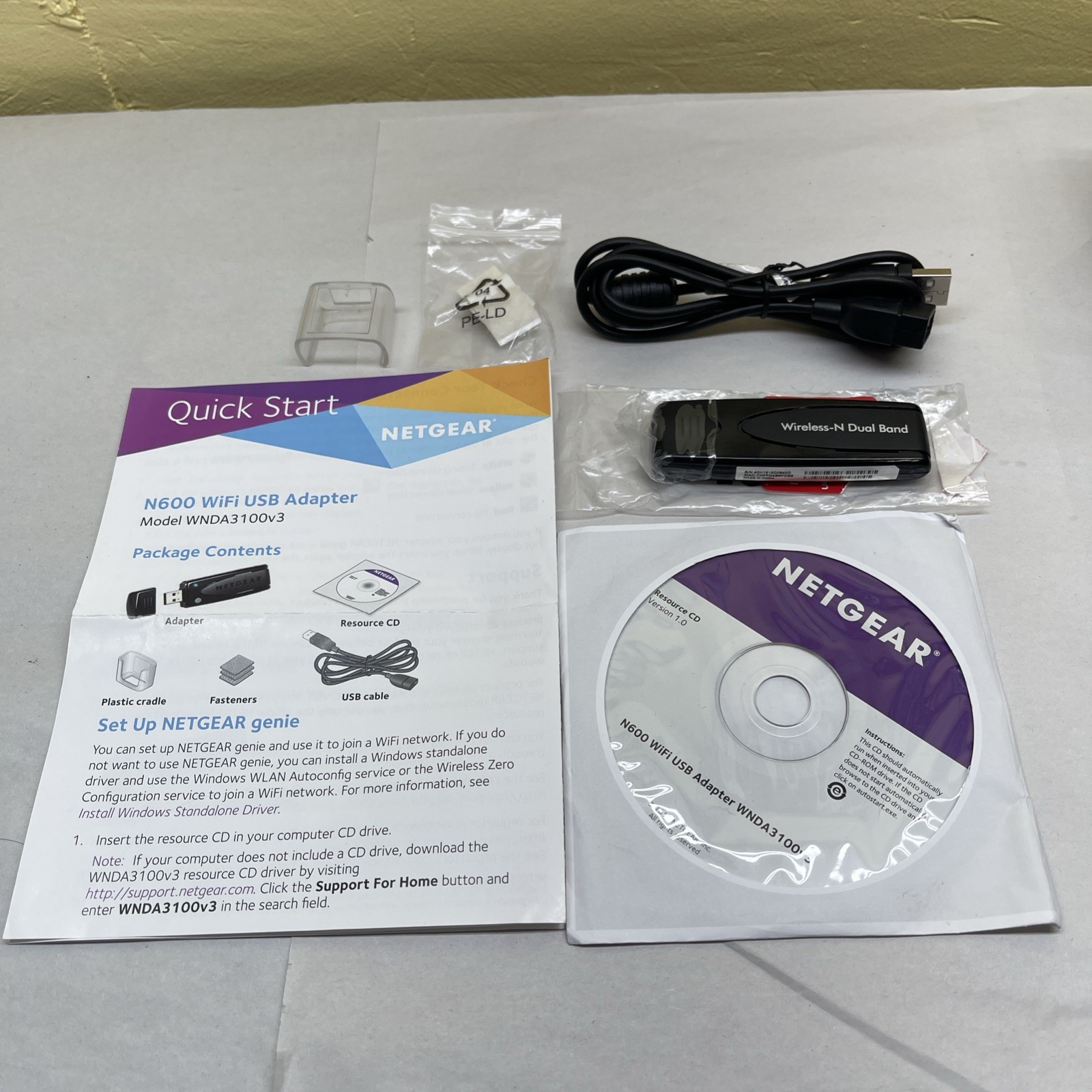 NETGEAR W-Fi USB Stick for Dish Network WNDA3100 v3 Wireless N Dual-Band Adapter