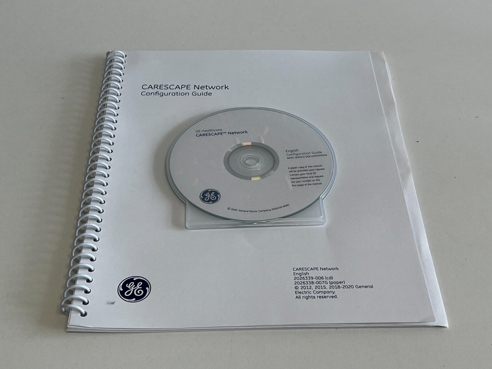 Shelf4:  GE Carescape Network Manual and Software