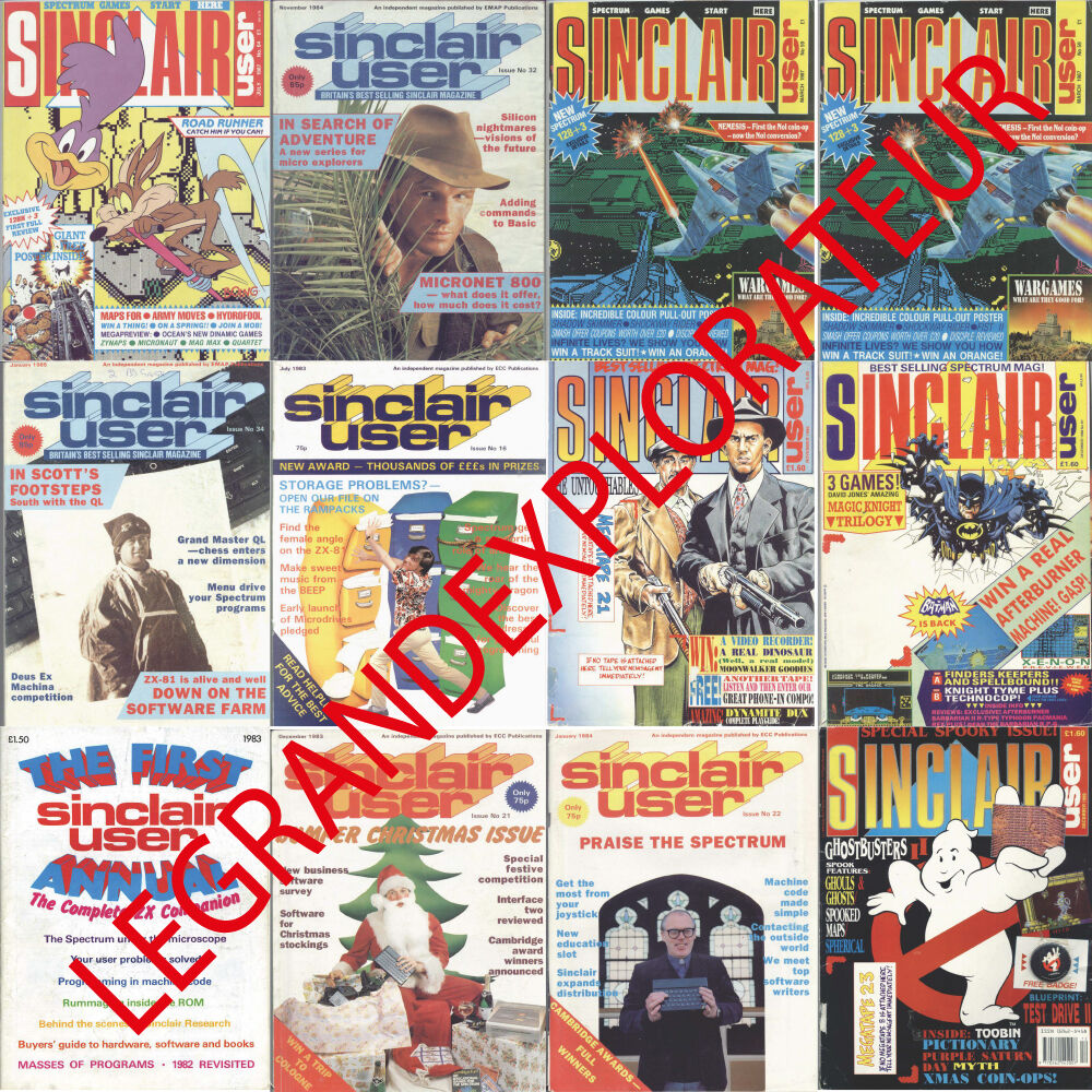 Ultimate  Sinclair User  Magazines Collection    (137 Pdfs manual on NEW DVD)