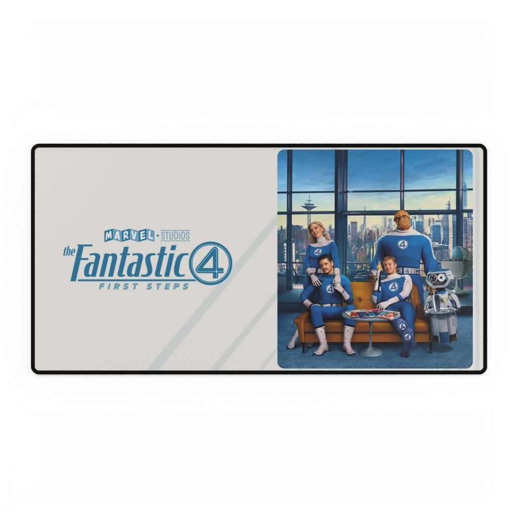 The Fantastic Four First Steps Family Portrait Logo Mouse Pad Desk Mats