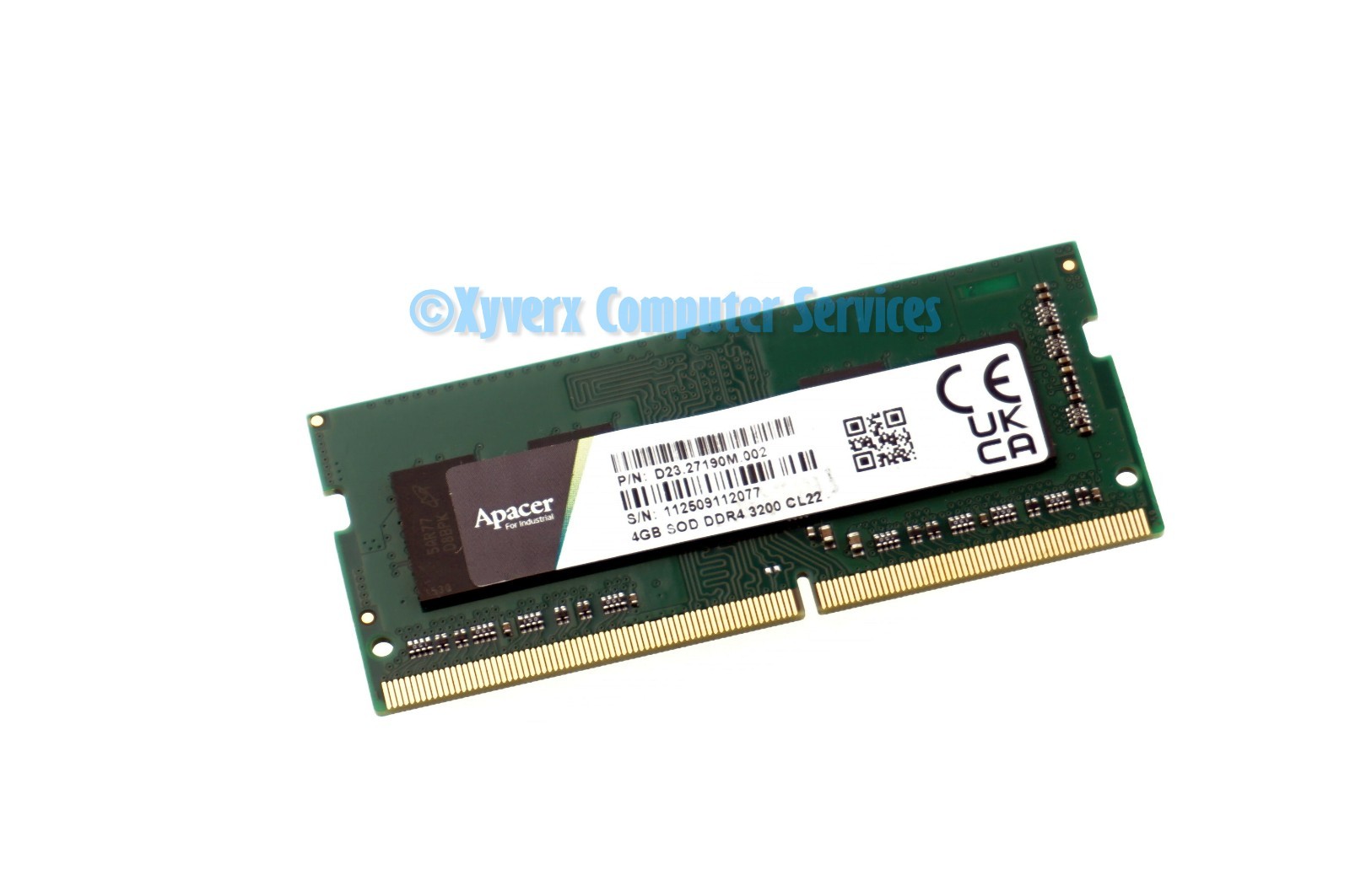 D23.27190M.002 GENUINE APACER MEMORY LAPTOP 4GB DDR4-3200 CL22 (CA63)