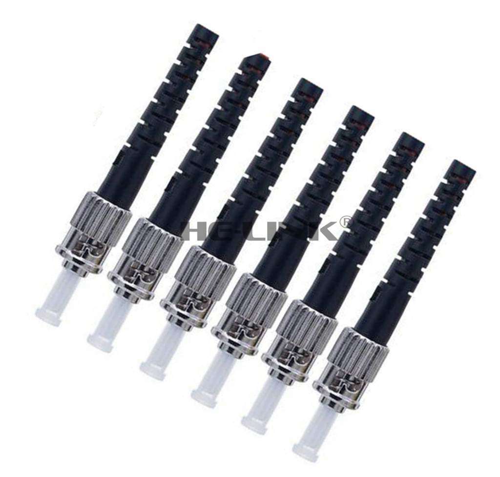 50M ST-ST Outdoor Armored 10G OM3 MM 6 Strands Fiber Optic Cable