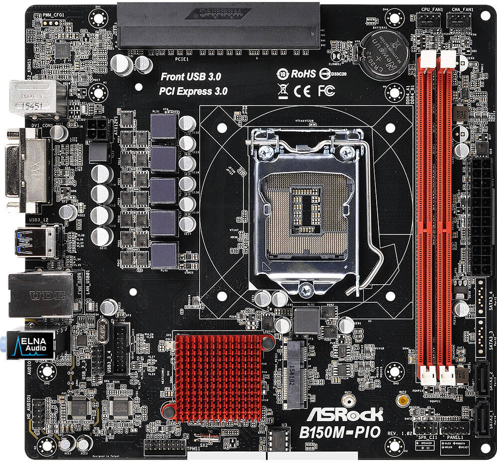 For ASROCK B150M-PIO Motherboard LGA1151 DDR4 M-ATX Mainboard
