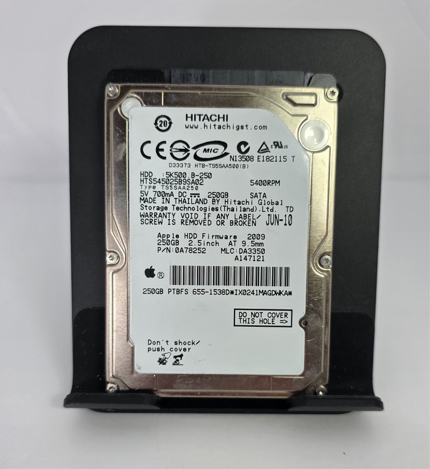 Hitachi HTS545025B9SA02 250 GB, Internal, 5400 RPM, 2.5" (OA78252) Hard Drive