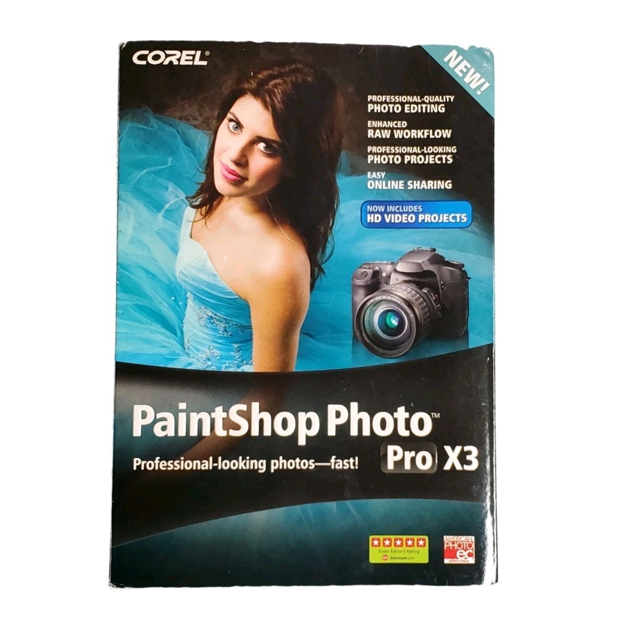 Corel PaintShop Photo Pro X3 + Painter Essentials 4 Manual Box CIB Legacy AS-IS