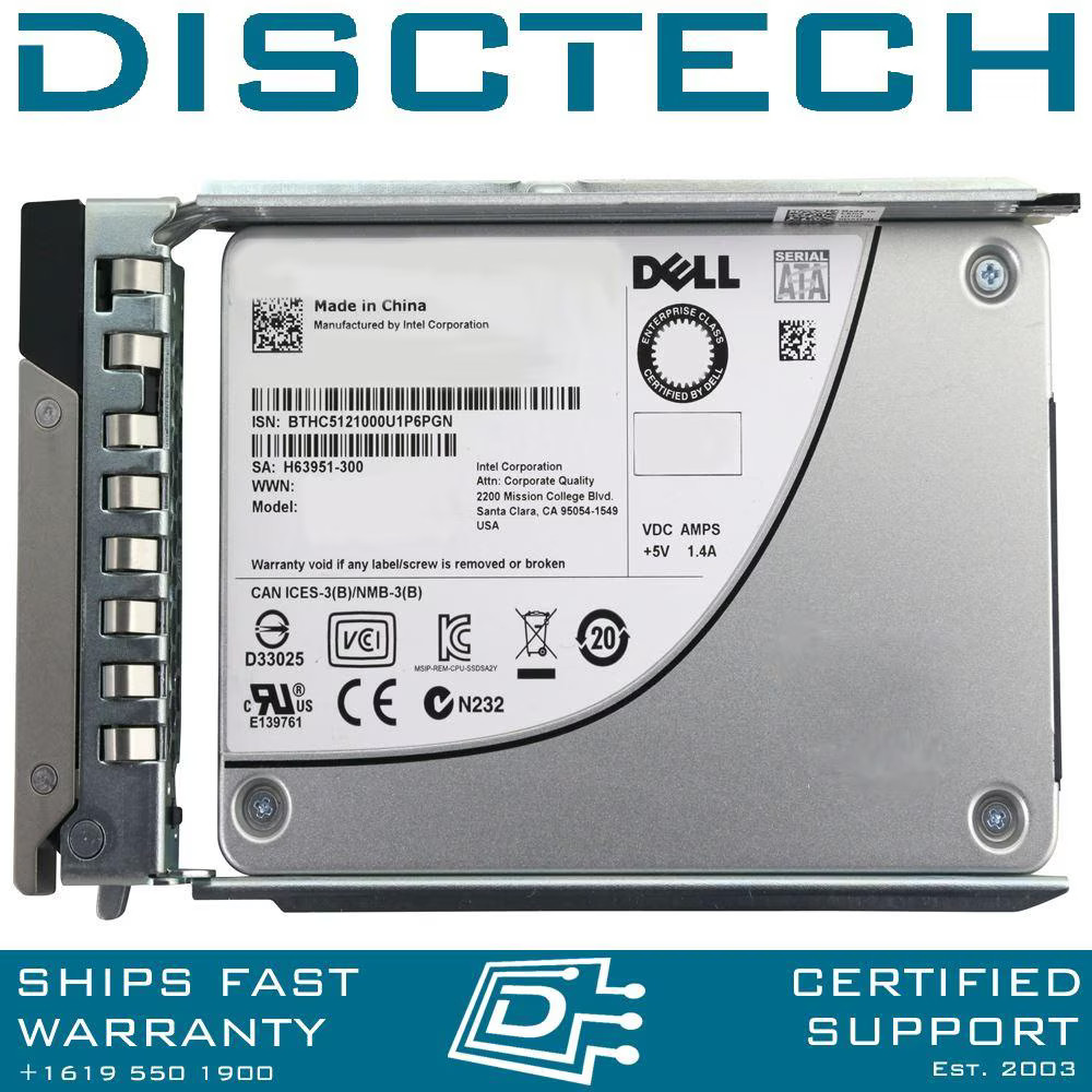 Dell 960GB SAS SSD 2.5" SFF 12Gb 512e Read Intensive Gen14 Gen15 345-BBYU FVFDK