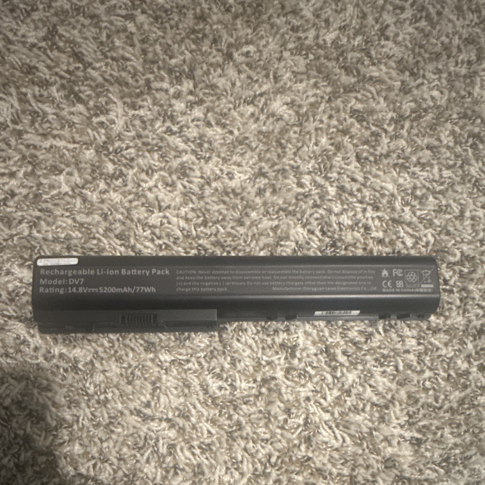DPV7 Laptop Battery Pack Li-Ion 14.8V 5200mAh 77Wh Black Rechargeable