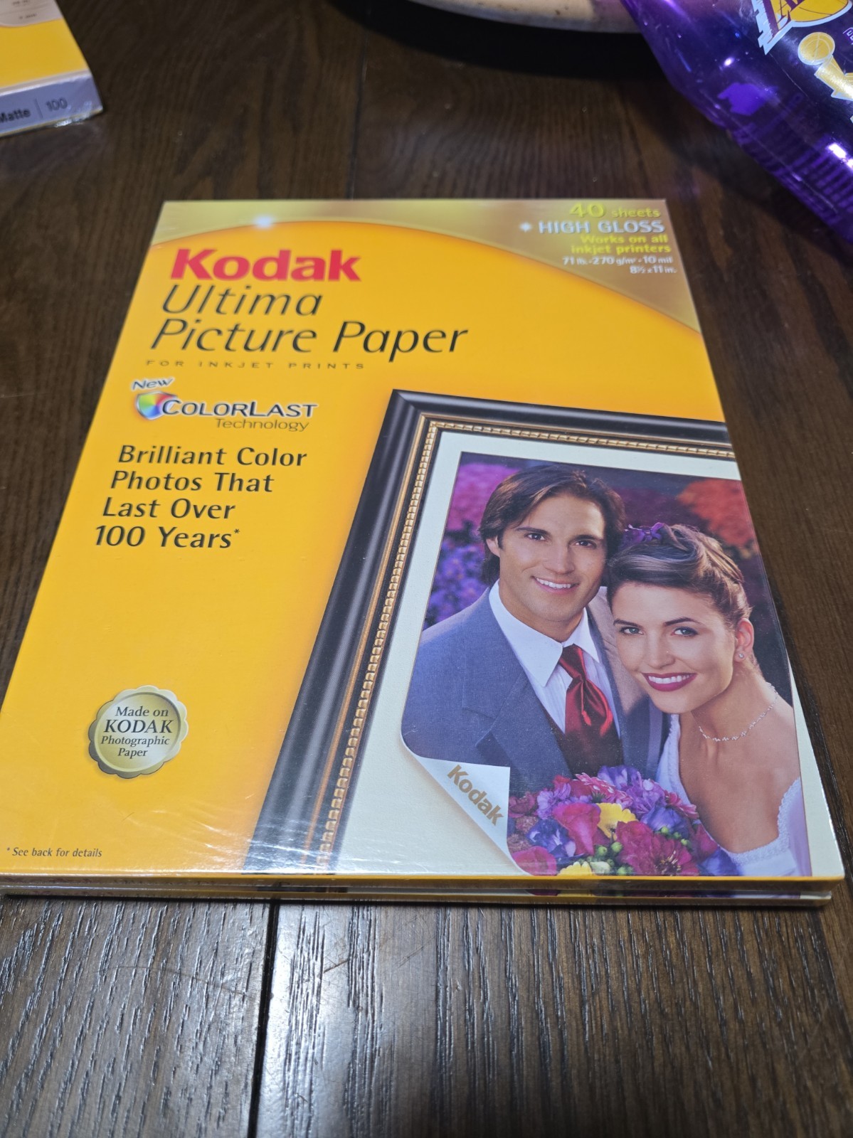 NEW KODAK Ultima Picture Paper High Gloss 8.5 x 11 (40 Sheets) Photo Printing
