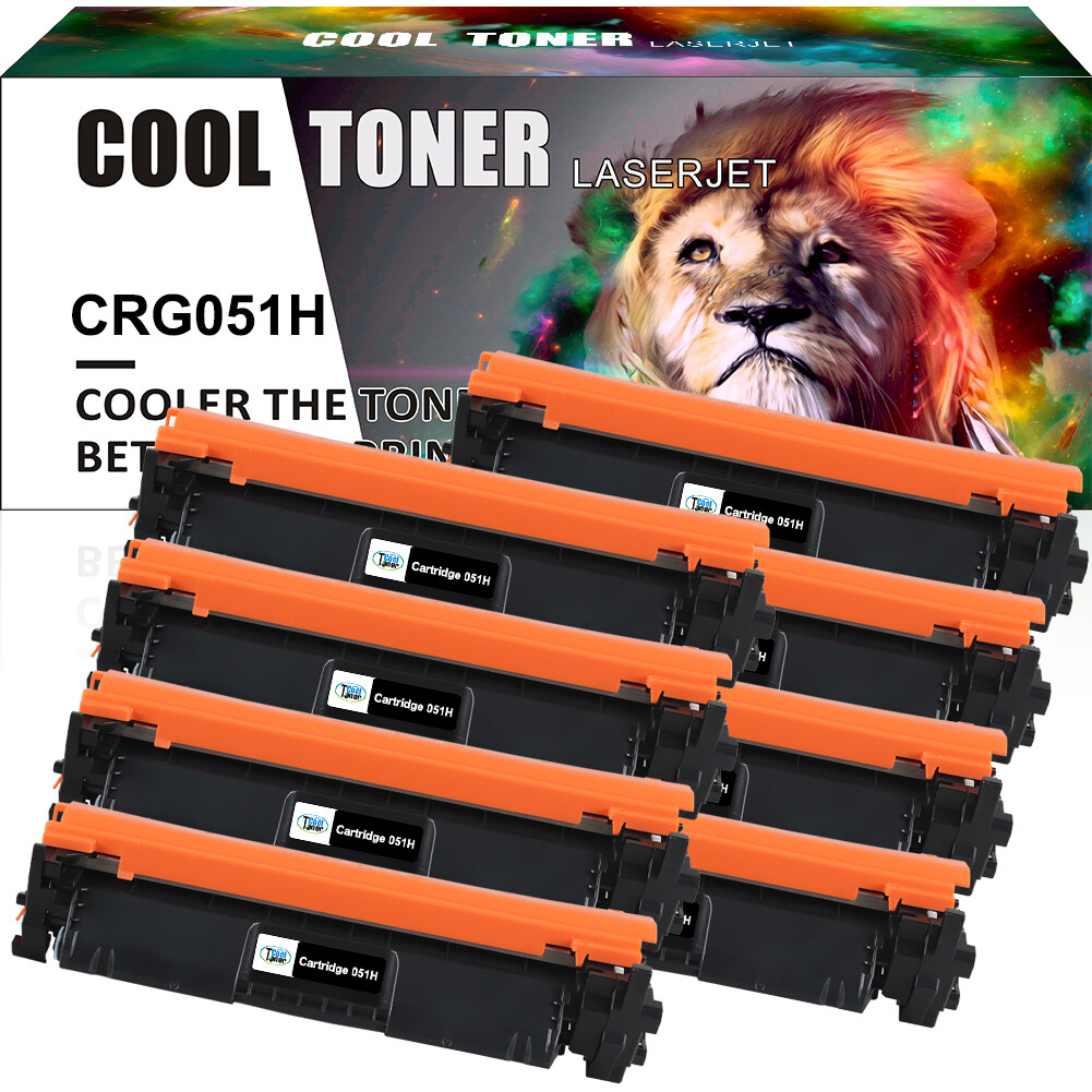 8PK High Yield CRG051 Toner Cartridge for Canon 051H imageCLASS LBP162dw MF267dw