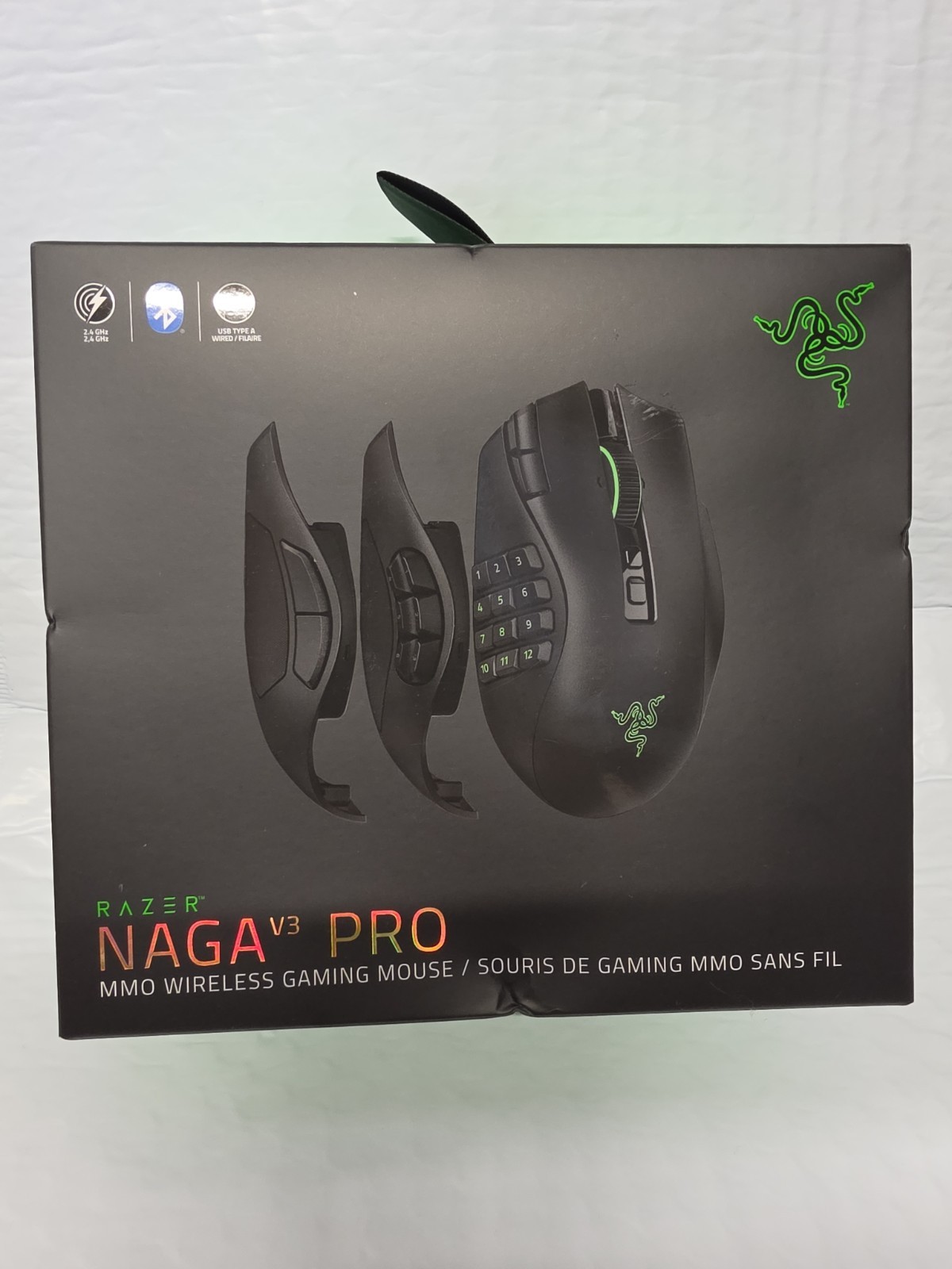 Razer Naga V3 Pro Modular MMO Wireless Gaming Mouse New Sealed 