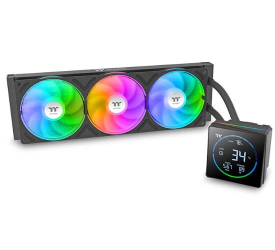 Thermaltake TH360-S V3 ARGB All-In-One Water Cooler, CL-W470-PL12SW-A - Black