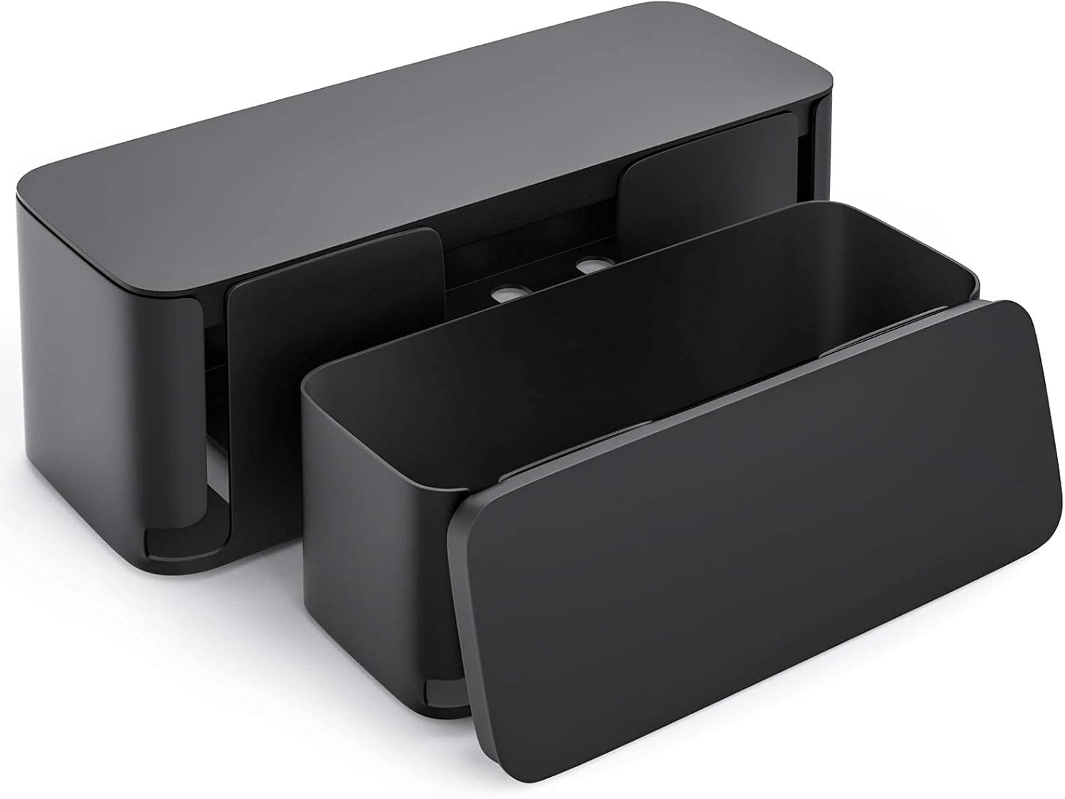 YECAYE 2 Pack Cable Management Box, Pet Friendly Cable Box Organizer for Home &