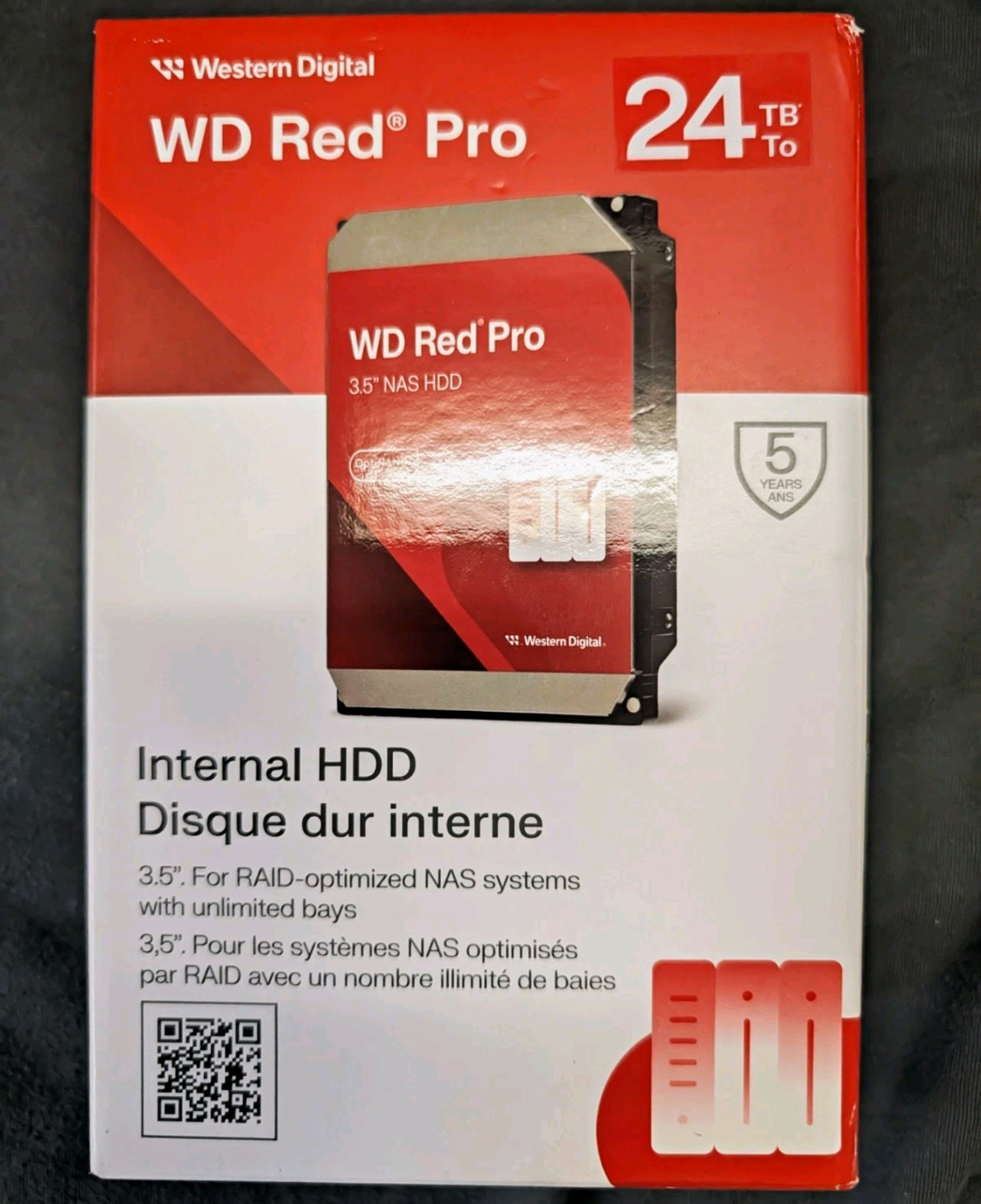 Western Digital WD Red Pro 24TB SATA 3.5" NAS Internal HDD BRAND NEW SEALED