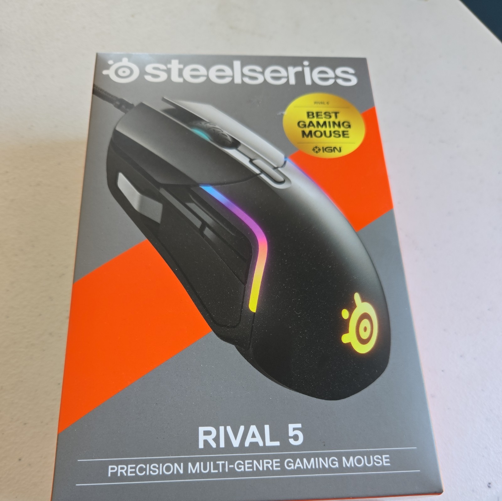 SteelSeries Rival 5 Optical Gaming Mouse - Matte Black, Brand New Sealed