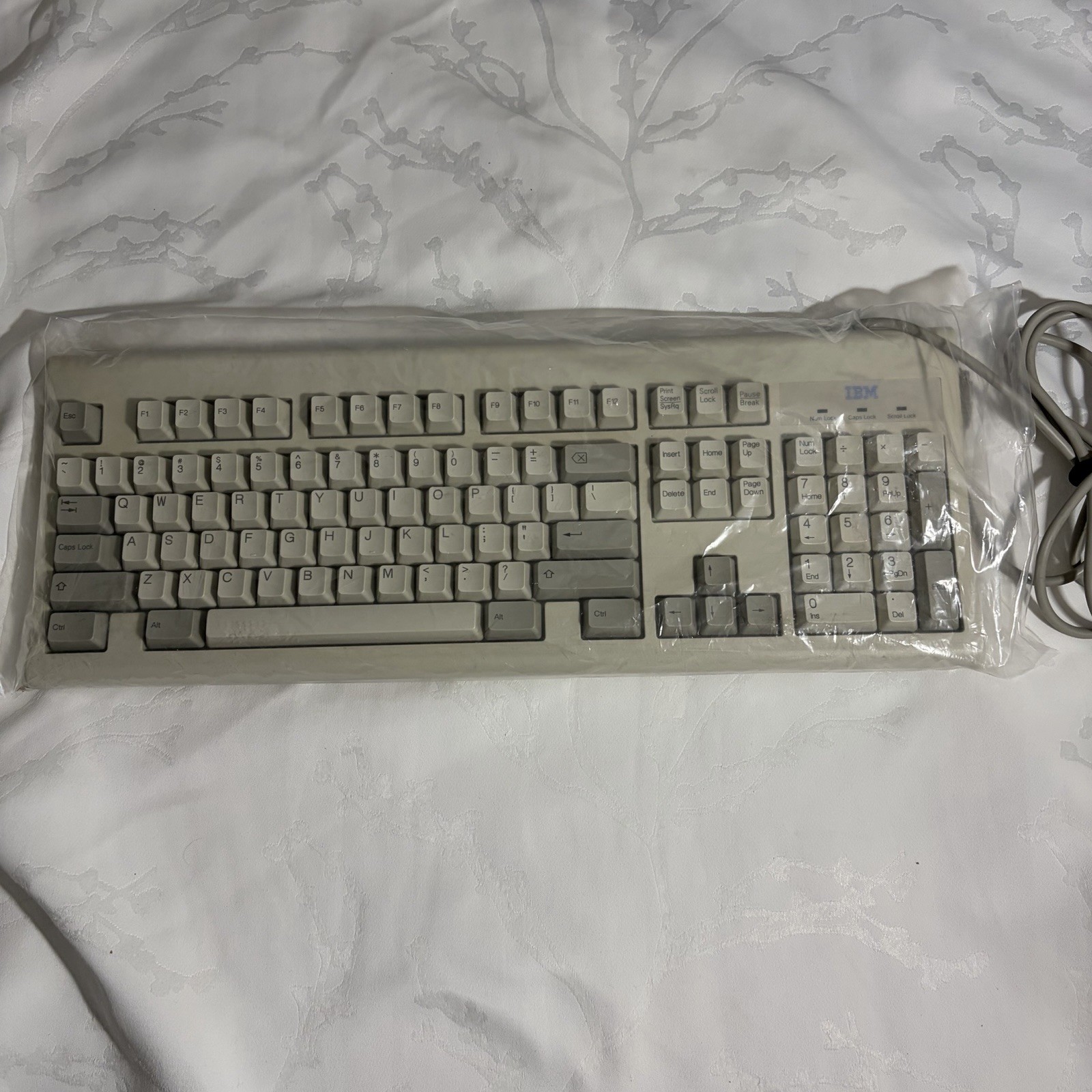 IBM KB-6323 Wired PS/2 Standard Keyboard Gray QWERTY English MPN 75H9548