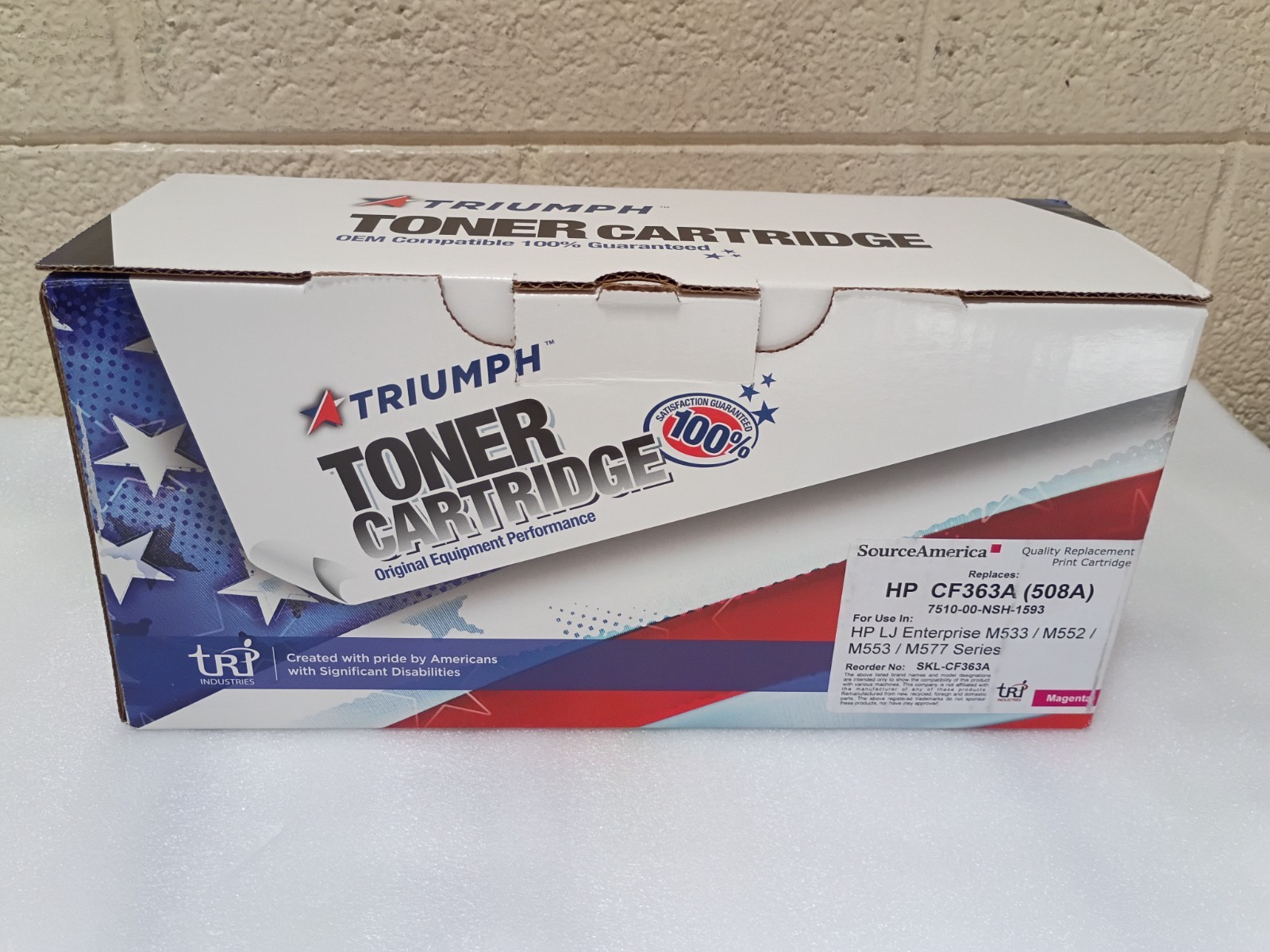 CF363A  Magenta Toner Cartridge Replacement for HP 508A New Sealed