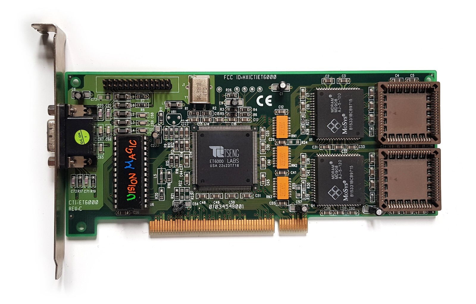 PCI VGA Card Tseng Labs ET6000 Vision Magic  2 MB MDRAM