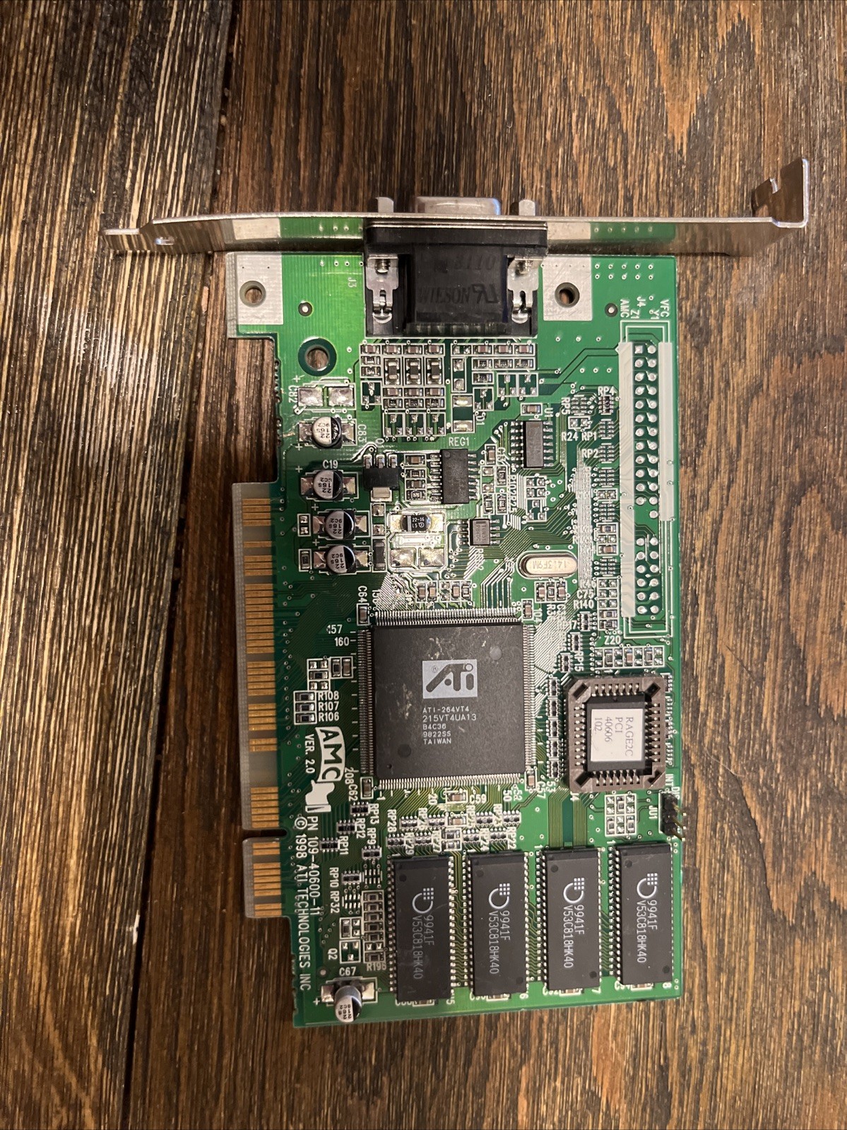 ATI 3D Rage II+ PCI VGA Graphics Card 4MB 1024061511 109-40600-00 Vintage