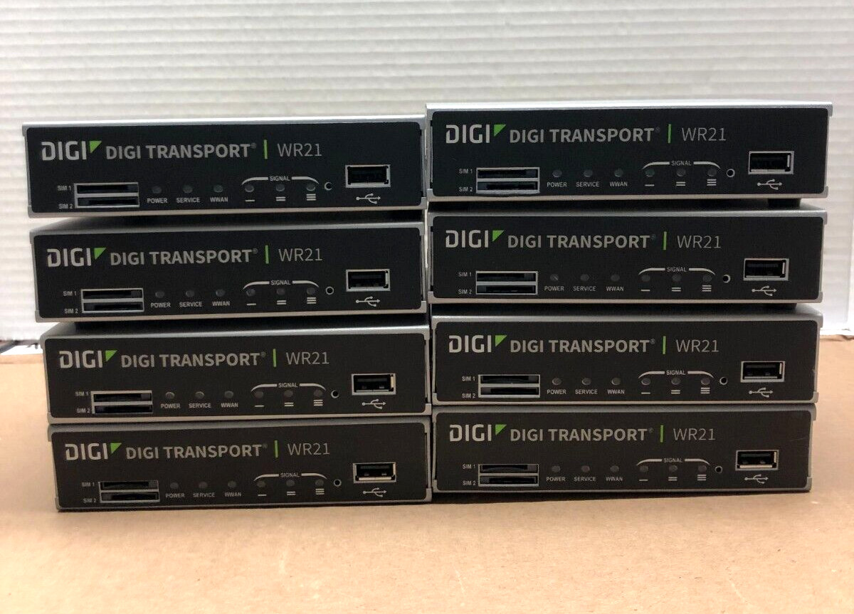 Digi Transport WR21 WR21-M52B-DE1-SB Ethernet Modem Router / USED