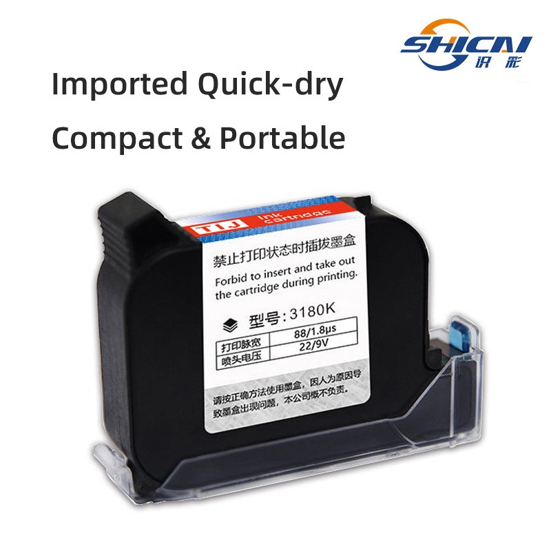 3pcs Ink Cartridges Fits 12.7mm Handheld Inkjet Printer Date Code