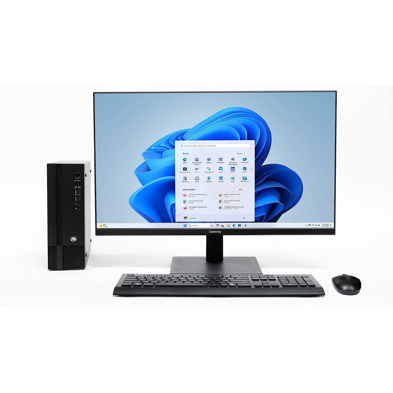 Gateway GWDC5H27Q58-BK Desktop Computer & 27" QHD Monitor Bundle 27" QHD