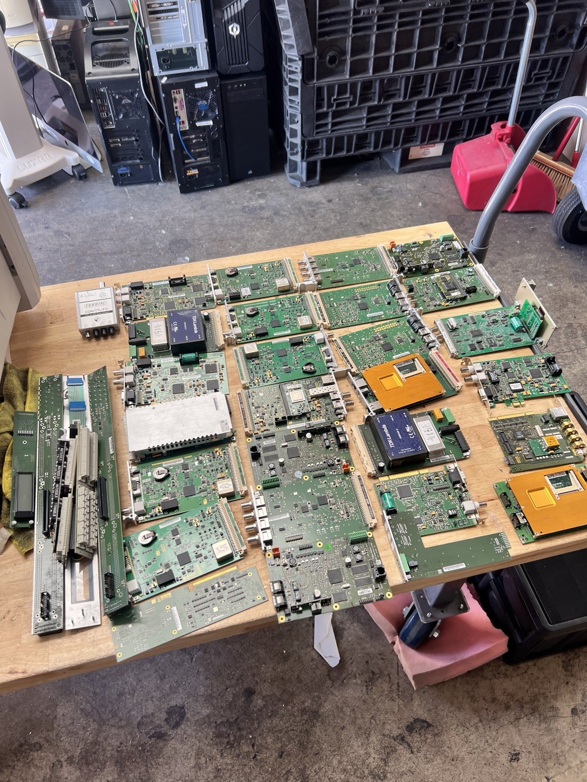 Lot Of 33 Meinberg Mixed Boards, ETC  Untested CPU  ETC