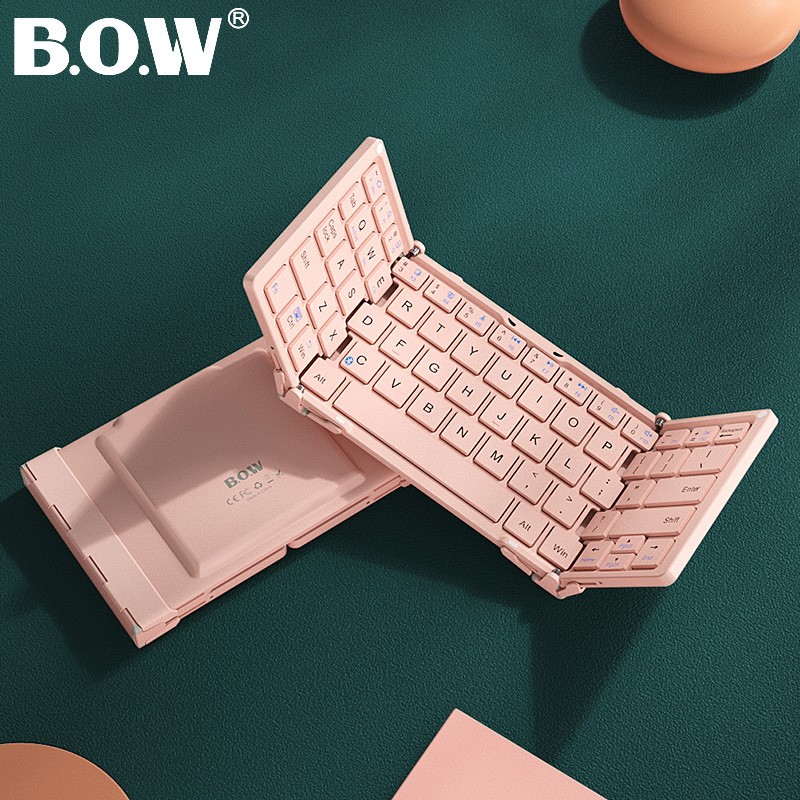 BOW Wireless Folding Keyboard Laptop Tablet Foldable Bluetooth Portable Office 