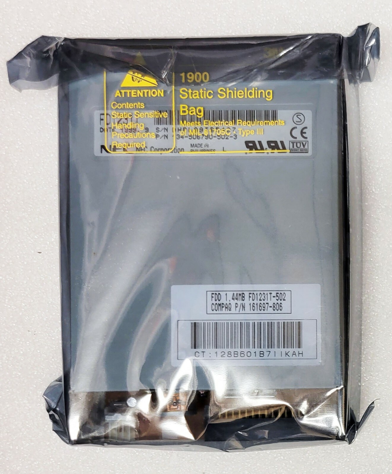 NEW NEC FD1231T-502 3.5" 1.44MB FDD Compaq 161697-806 Floppy Disk Drive 