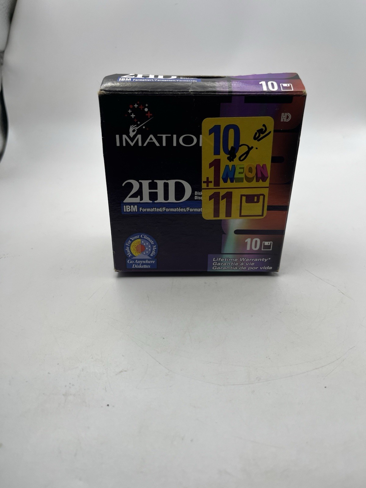 Imation 2HD 3.5" Diskettes 9 Pack IBM Formatted High Density Floppy Disks