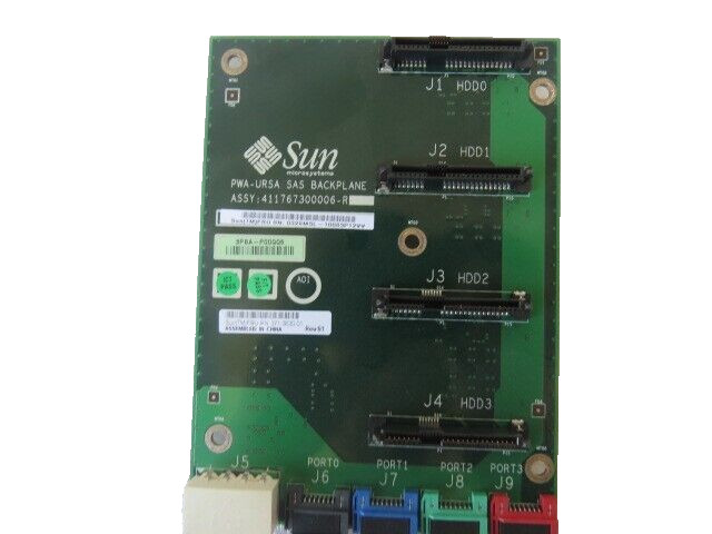 Sun 371-3630 4-Slot SAS/SATA Disk Backplane, Sun Ultra 24, Sun Ultra 27