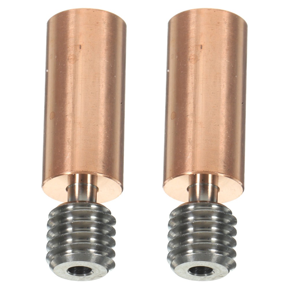 2Pcs Bi-Metal Heatbreak Throat Tube Durable 3D Printer Accessories Gold