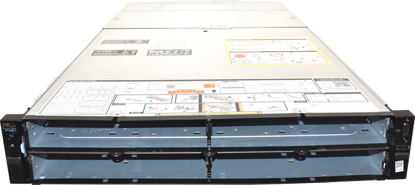 Dell PowerEdge FX2s Rack Server 0XJ6VP CMC 2x FN2210S 8x Riser Modules 2x PSU