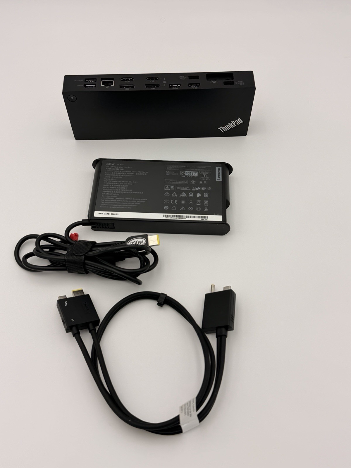 Lenovo ThinkPad Thunderbolt 3 Workstation Dock Gen 2 40AN 230W Adapter Cable