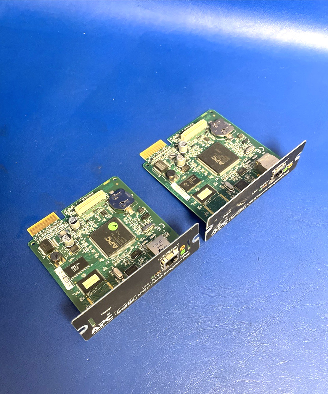 2X GENUINE APC AP9617 10/100 SmartSlot NETWORK MANAGEMENT CARD