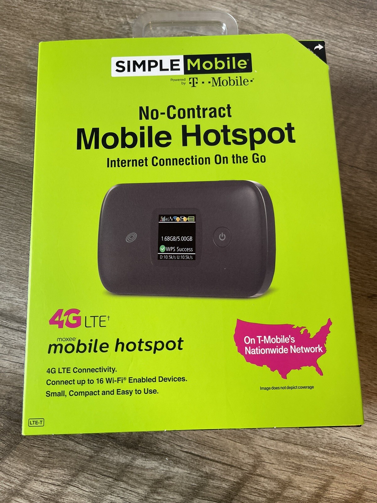 Simple Mobile Moxee 4G No-Contract Mobile Hotspot Color Display BRAND NEW SEALED