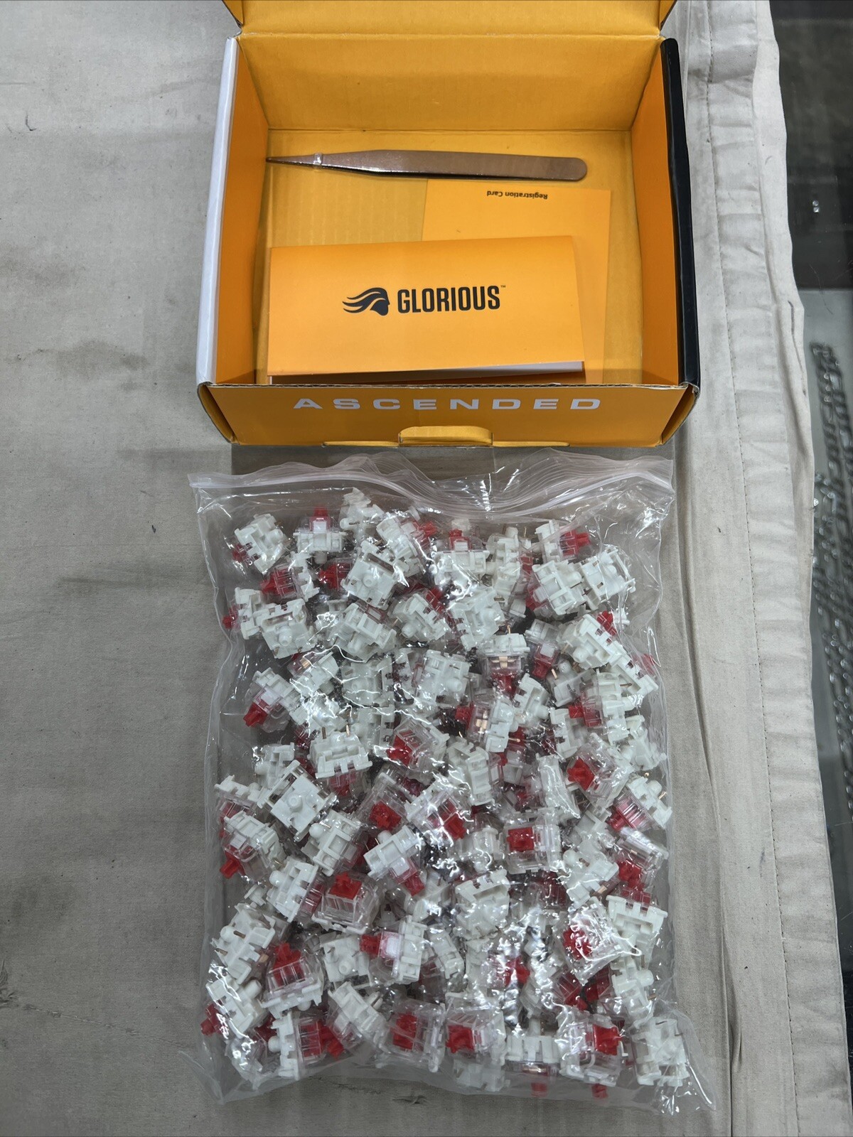 Glorious Kailh Mechanical Keyboard Switches - Copper Switch (120 count)