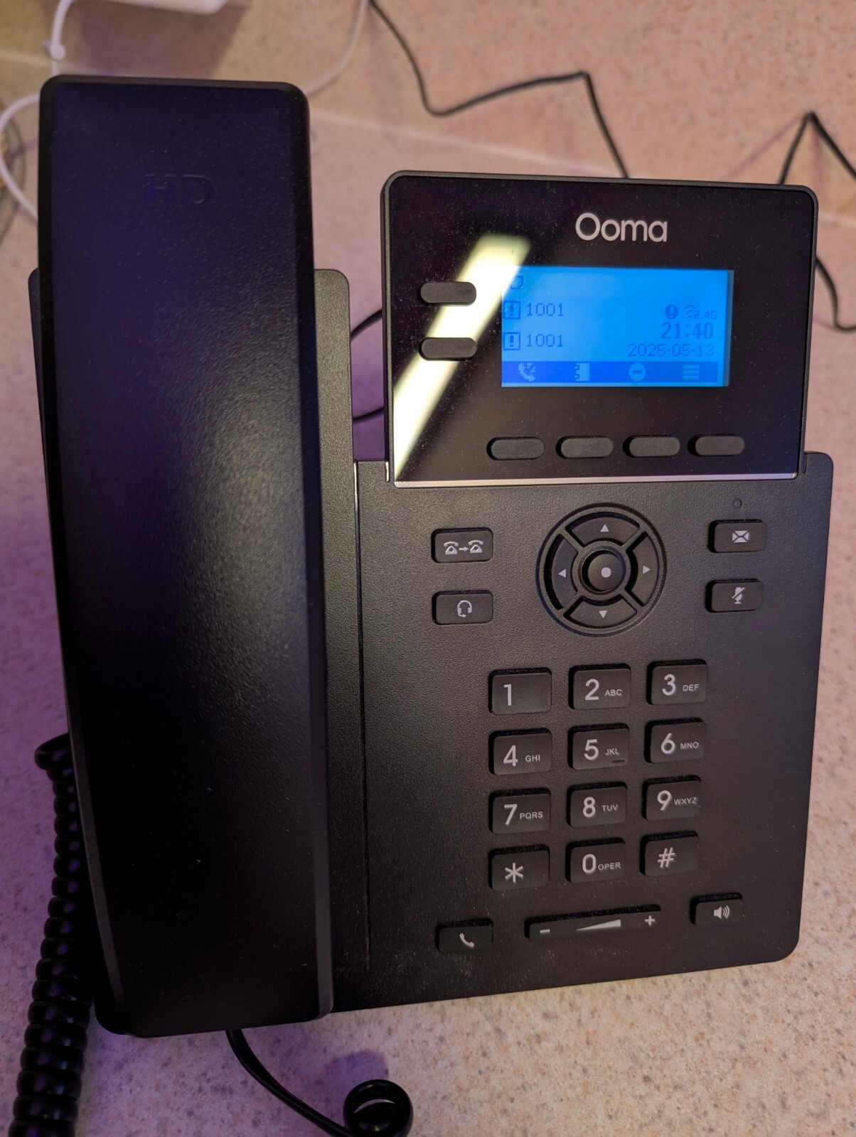 Grandstream GRP2602W IP Phone – Wi-Fi Model – Pre-Configured for Ooma Busin Used