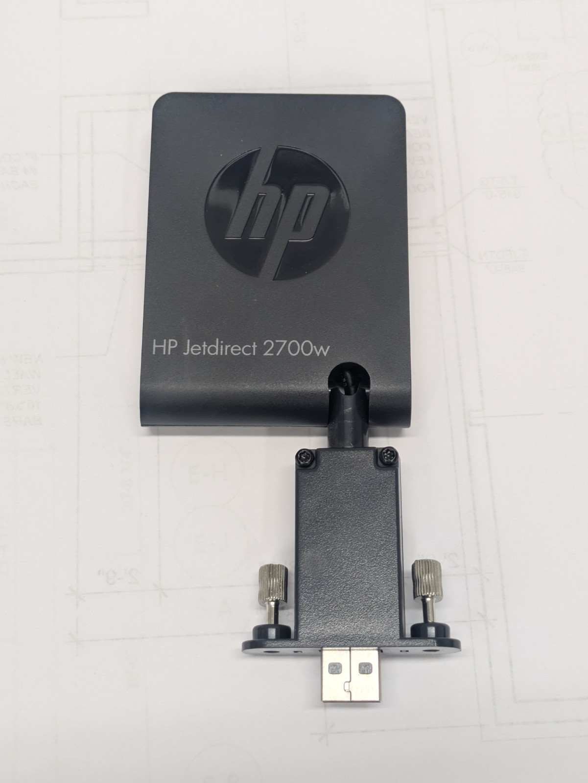 HP Jetdirect 2700w USB Wireless Print Server J8026A Open Box 